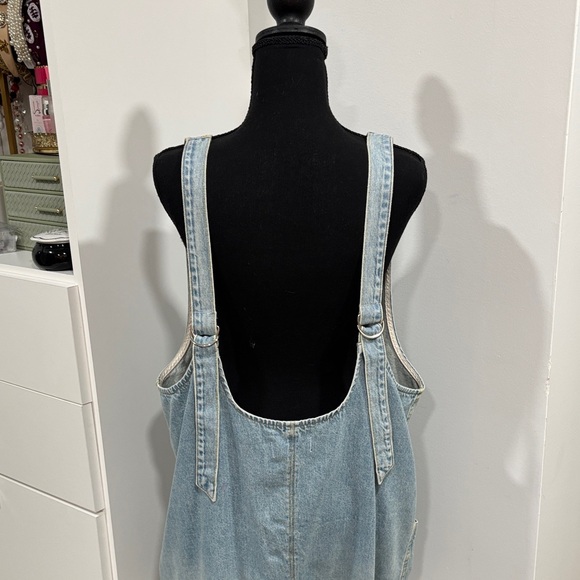 We The Free Light Blue Denim Sleeveless Romper - Picture 5 of 5